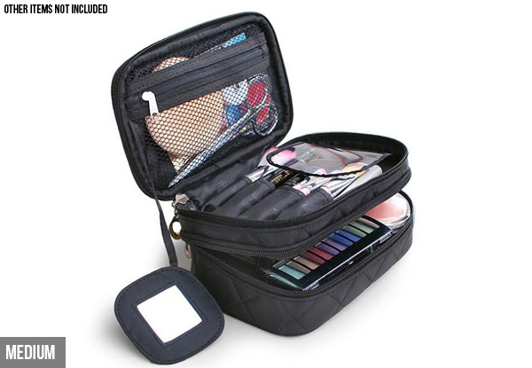 Travel Make-Up Cosmetic Organiser - Two Sizes Available