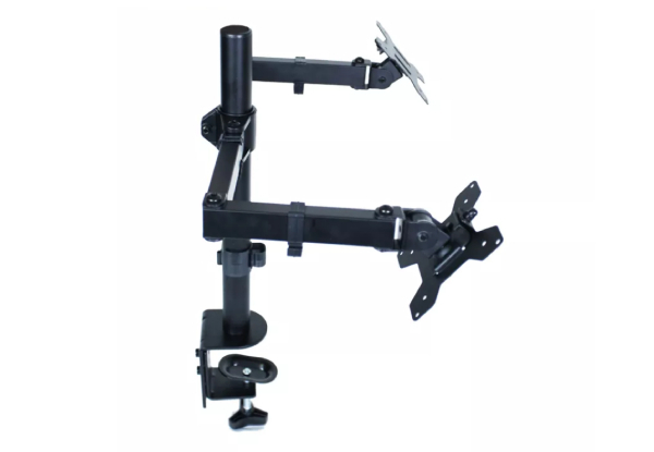 12-27 Inches Screen Adjustable Dual Desk Stand Monitor Arm
