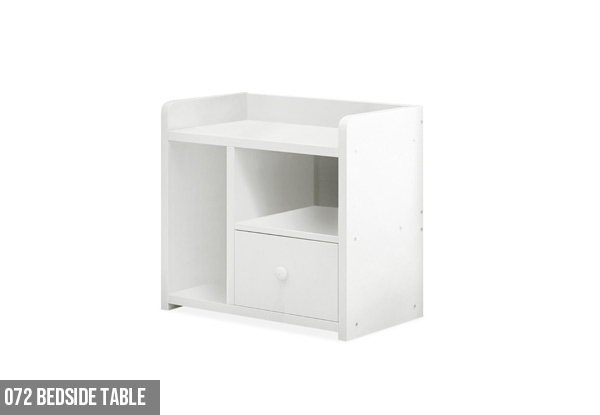 Bedside Table Range - Three Styles Available & Option for Two