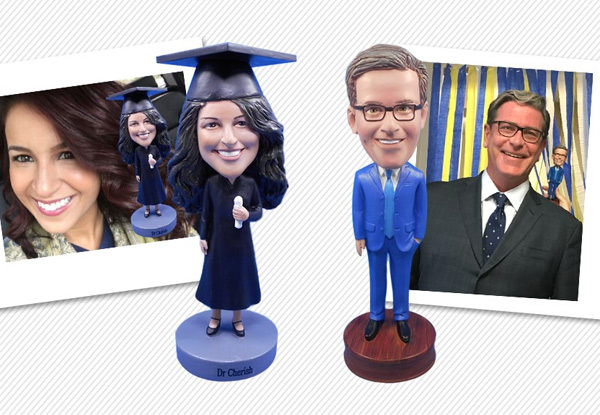 Custom-Made Personalised Single Bobblehead - Options for Couple or Family Sets
