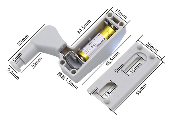 10-Piece Cupboard Hinge LED Light - Available in Two Colours & Option with Battery