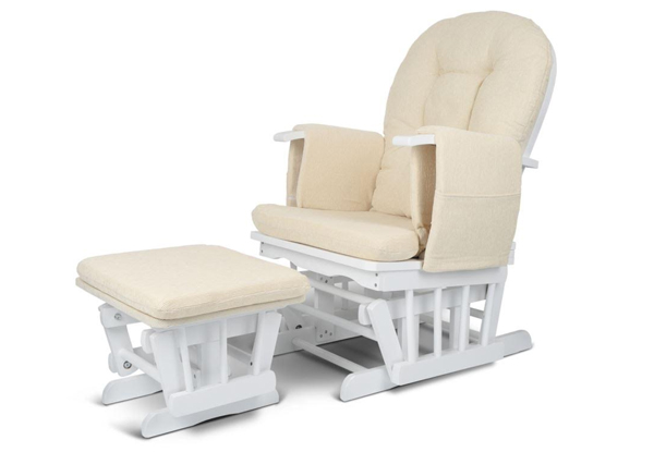 Glider/Nursing Chair & Rocking Ottoman - Three Colours Available