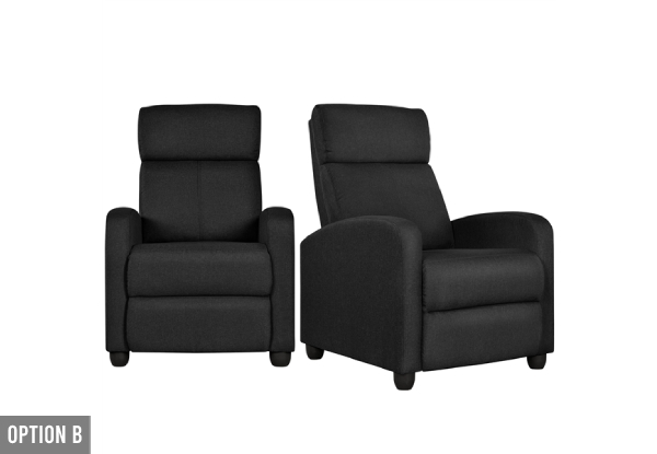 Pair of Adjustable Recliner Chairs - Available in Two Options