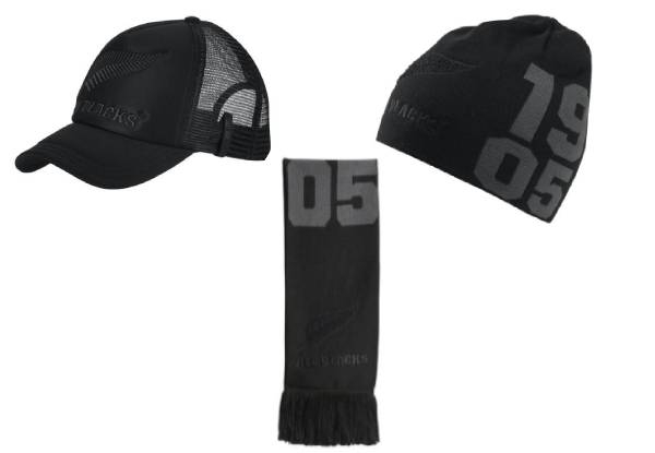 All Black's Supporters Scarf, Beanies & Hat Range - Three Options Available