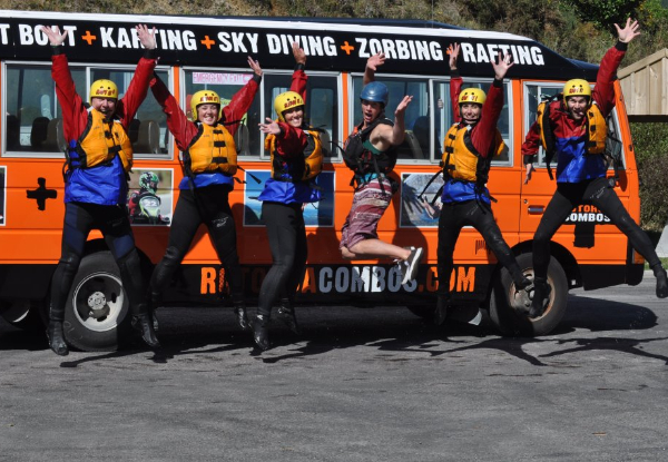 White Water Sledging Trip Down the Kaituna River incl. Adventure Photo Pack & Shuttle Transfers Pick-Up & Drop-Off - Options for One, Two, Four or Six People