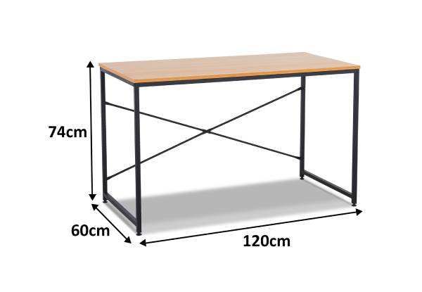 Metal Computer Desk - Option for Metal Display Shelf