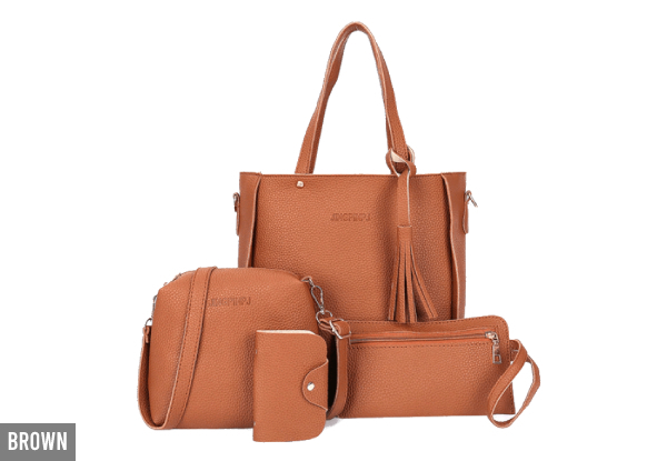 Four-Piece Handbag Set - Eight Colours Available