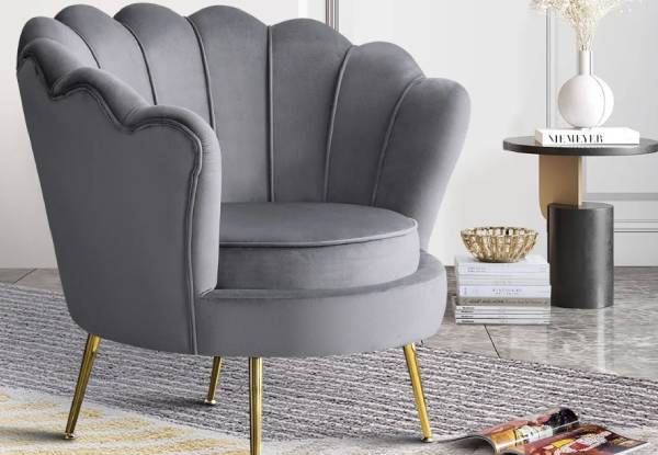 Luxury Velvet One-Seater Sofa Chair - Available in Two Colours