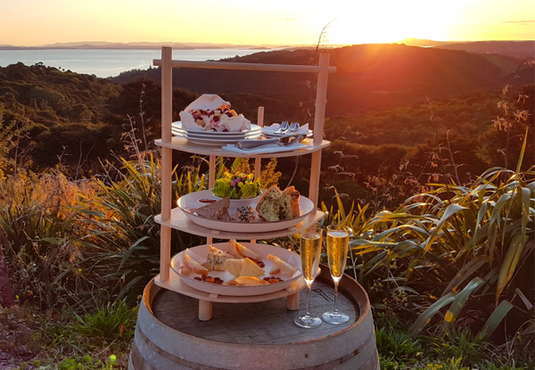 Thomas's Bach Waiheke Signature High Tea & Sparkling Wine for One Person incl. Bottle of Rose Fizz to Take Home, Return Ferry & Bus to Thomas’s Bach - Options for up to Ten People