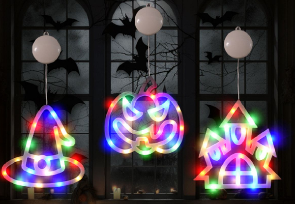 Halloween Window Lights - Option for Six Styles & Two-Pack Available