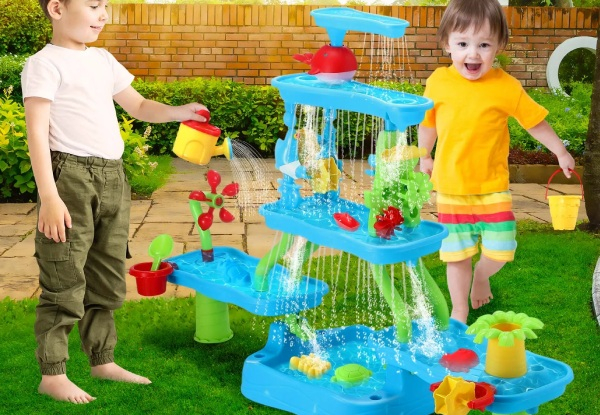 Five-Tier Outdoor Sand Waterfall Playset