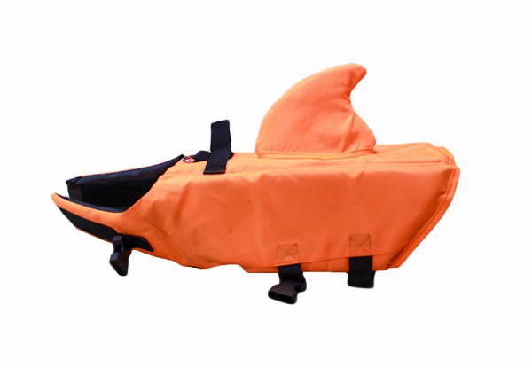 Shark Fin Dog Life Jacket Vest - Two Colours & Four Sizes Available