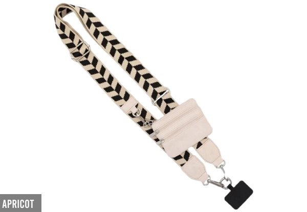 Phone Strap with Zippered Pouch - Option for Two-Pack & Three Colours Available