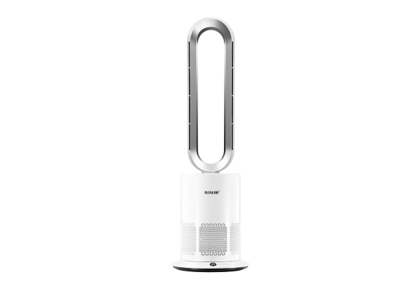Four-in-One Bladeless Electric Tower Fan with Cooling & Heating Functions