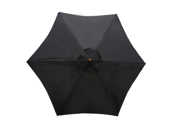 Three-Metre Wooden Market Umbrella
