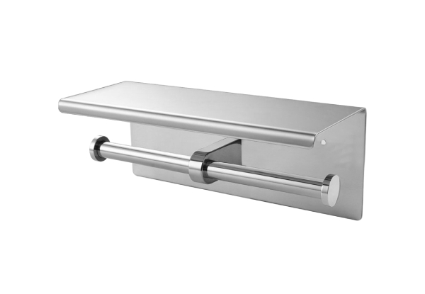 Bathroom Double Roll Paper Holder - Two Colours Available