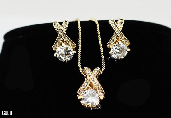 Fairy Tale Necklace & Earring Set - Two Colours Available with Free Delivery