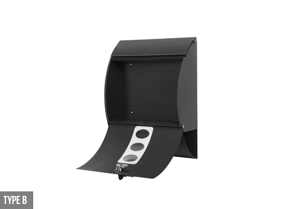 Wall-Mounted Vertical Locking Drop Mail Box - Three Options Available