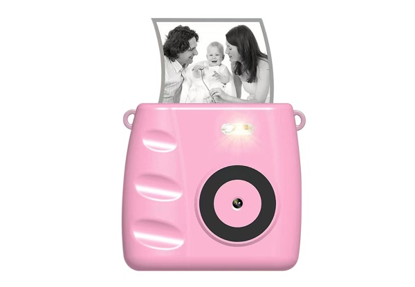 Kid's Portable Instant Print Digital Camera with 32G TF Card - Available in Two Colours & Option for Two-Pack