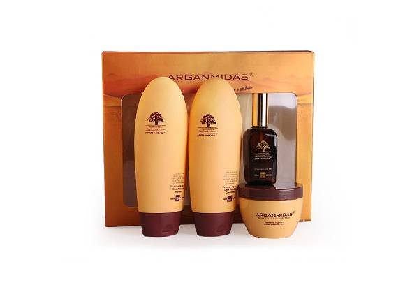 Pure Moroccan Argan Oil Luxury Hair Care Gift Set incl. Shampoo, Conditioner, Mask & Oil