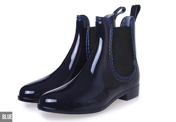 Rubber Chelsea Boots - Three Colours & Six Sizes Available