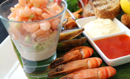 $49 for a Seafood Platter for Two incl. Two Glasses of House Beer or Wine (value up to $79)