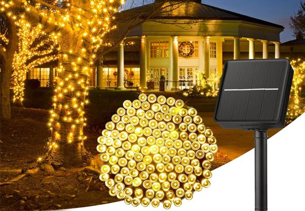 Eight-Modes Solar Fairy String LED Lights - Four Colours Available