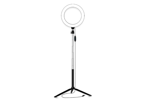 Three-in-One LED Selfie Ring Light with Tripod
