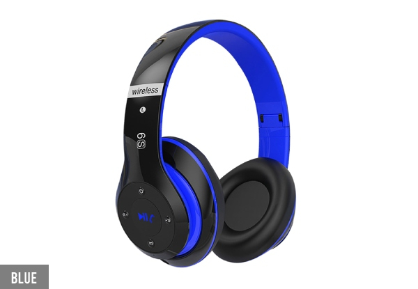 Over Ear Bluetooth Headphone - Available in Five Colours & Option for Two-Pack