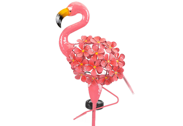 Flamingo Solar Garden Stake Light - Option for Two-Pack