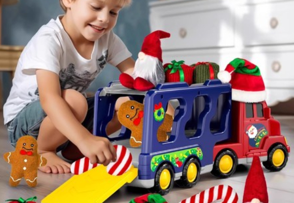 Christmas Truck Toy with Light & Sound