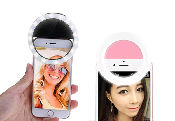Selfie Ring LED Light - Four Colours Available & Option for Two