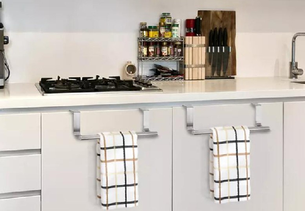 Kitchen Towel Hanging Bar - Option for Two-Pack