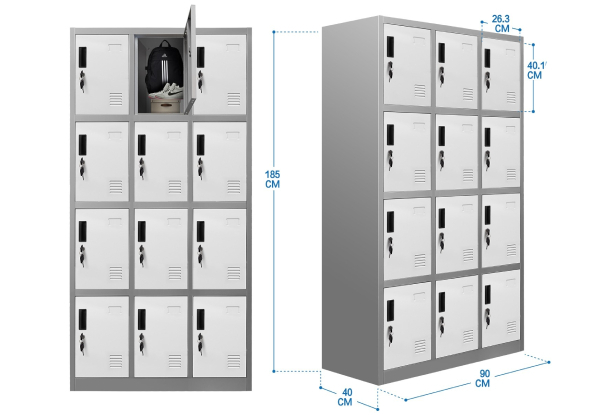 Steel Locker Cabinet Range - Five Options Available