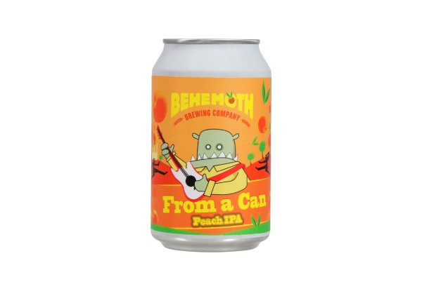 24-Pack of 330ml "From A Can Peach IPA" Behemoth Brewing Beers