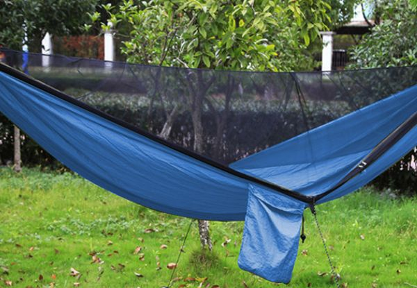 Camping Hammock with Mosquito Net & Rain Fly Tarp - Three Colours Available