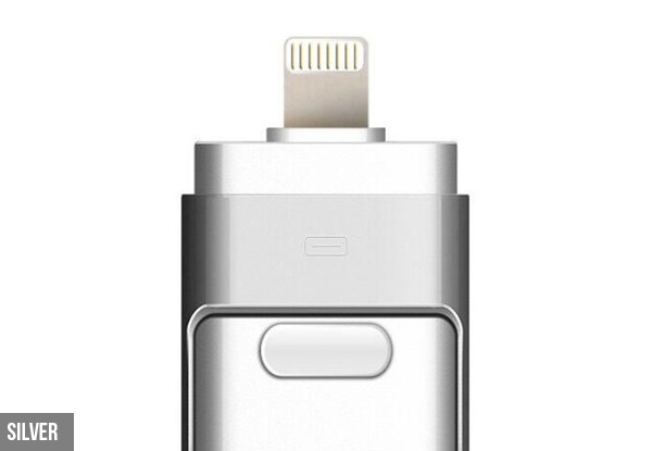 3-in-1 Flash Drive - Four Options & Four Colours Available