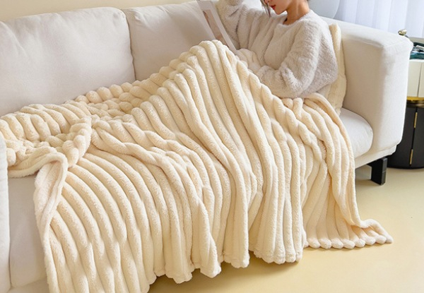Double-sided Warm Throw Blanket - Available in Four Colours & Two Sizes