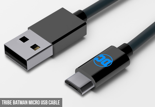 Tribe Batman, Wonder Woman or Stormtrooper Micro USB Cable