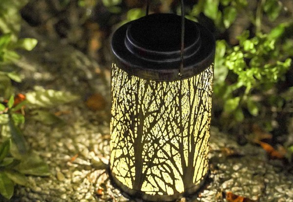 Two-Pack Solar-Powered Hanging Garden Lights - Three Options Available