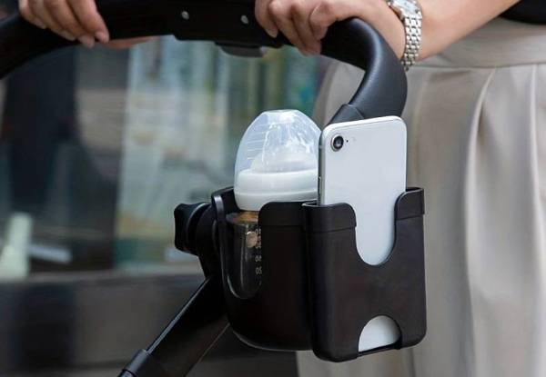 Two-in-One Stroller Cup & Phone Holder - Five Colours Available