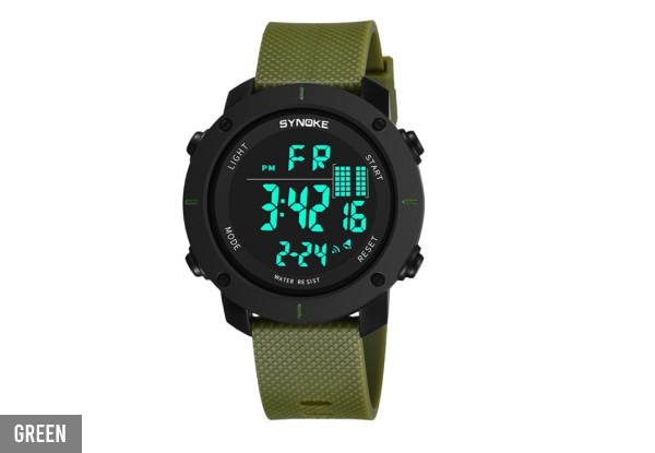Electronic Sport Watch - Four Colours Available