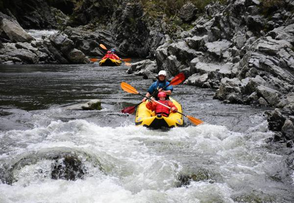 Epic Whitewater Grade 3 River Rafting, or Inflatable Kayak / Double Duckie River Tour incl. Lunch & Photos