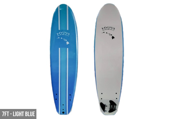 2021 Design Hypr Hawaii Deluxe Soft Top Surfboard Range - Three Sizes Available