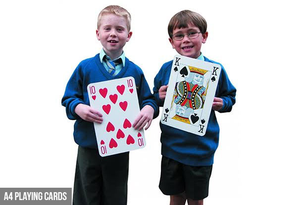 Giant Playing Cards - Two Sizes Available