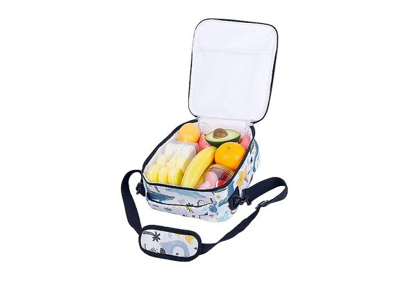 Kids Portable Insulated Lunch Bag with Adjustable Strap - Six Styles Available