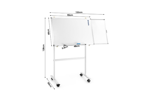 Adjustable Mobile Magnetic Whiteboard