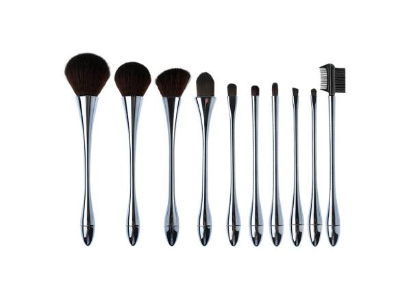 Ten-Piece Makeup Brush Set - Two Colours Available