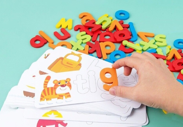 Spelling Word Wooden Puzzle Game - Option for Two-Pack