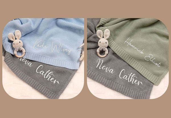 Personalised Embroidery Nap Blankets